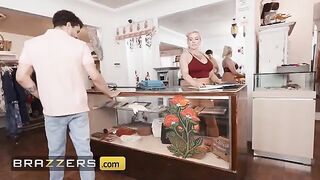 The owner of the boutique Christie Stevens strips after seeing Apollo Banks’ impressive size