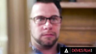 The man roughly fucked busty Skylar Vox in the office, a bold betrayal