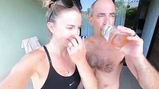 A couple has a homemade sex tape while traveling to Mexico, showcasing their raw passion