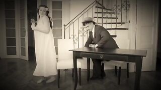 A naughty dancer got fucked hard in a retro scene