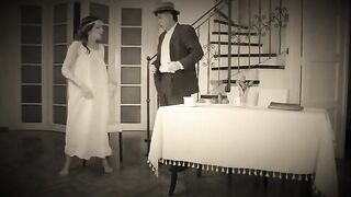 A naughty dancer got fucked hard in a retro scene