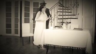 A naughty dancer got fucked hard in a retro scene
