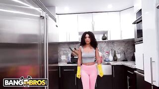 A lovely housekeeper, The Lovely Luna, got fucked by a huge black dick
