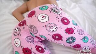 Step mom woke up with a hard cock in her pussy, helped by Carry Light