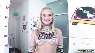 The sluttiest nympho is Harley King, and this video proves it. She wants cock, any cock!
