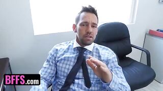 Sami Parker, Sarah Banks, and Danni Rivers are four-one-sexual-bombshells in an office setting