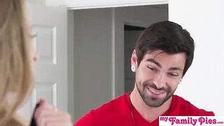 Your clothes are bigger, Stepbro. I'll need them when you knock me up! says Kyler Quinn in this steamy scene