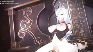 Genshin Impact girls get fucked and receive a creampie in this animated compilation