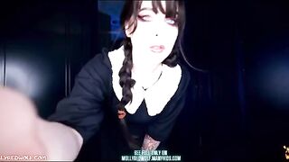 Xavier stuffed the pussy of Wednesday Addams with his big cock in a steamy scene