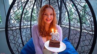 A young guy fucked a girl on her 18th birthday in a steamy session
