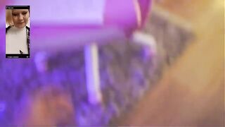 The beauty was fucked by a courier and got cum on her face
