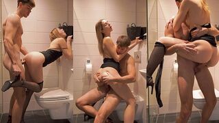Bathroom sex with pervert stepbrother and mini dress