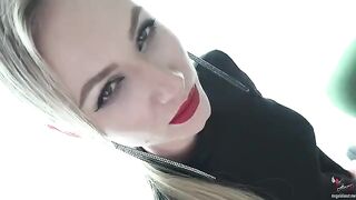 She’s ready to crash into him, but first she gives a blowjob