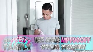 Stepsis asked her stepbrother to stop cleaning so they could have sex - MyPervyFamily
