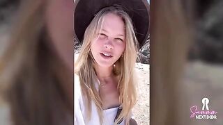 We climbed a volcano and the guy released cum into my mouth