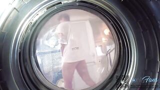 My girlfriend was looking for panties in the washing machine and got intimate
