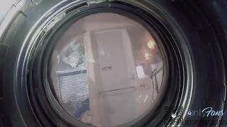 My girlfriend was looking for panties in the washing machine and got intimate