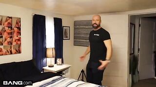 A busty blonde babe gets her pussy stretched by Sean Lawless