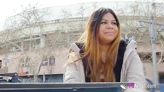 Fat Latina Yiyi Candy gets picked up and fucked hard in public