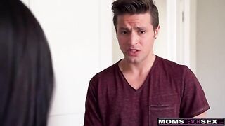 Don't play hard to get, just give it to me! Keira Croft demands stepson's cock in steamy shower scene