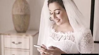 A bride got fucked by her cheating wife and her naughty friend Bella Rolland