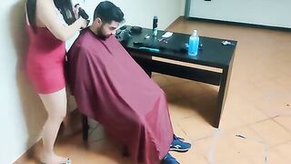 The friend’s mom offered to cut his hair, but things got wild