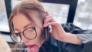 A girl cheated on her husband while talking on the phone