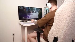 Decided to distract him with blowjob and anal surprise, a steamy syndicete twist