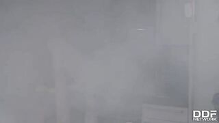 Monika Fox gets fucked by firemen in hardcore scene
