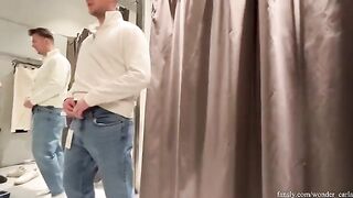 We love shopping and we love getting frisky in the fitting room...we were almost caught