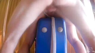 A man fucked his new babysitter right on the sofa