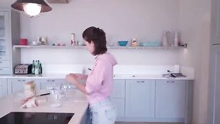 I’m cooking and stripping at a friend’s house today