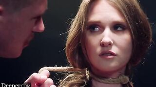 Ashley Lane pushed boundaries in intense anal and bondage scenes with Deeper