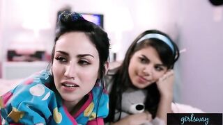 A Retro Sleepover With Two Hot College Girls Gina Valentina And Gianna Dior