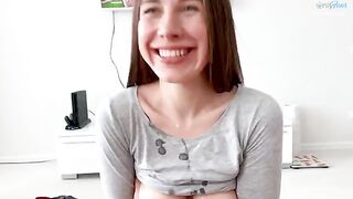 Petite teen edging orgasm compilation with intense action