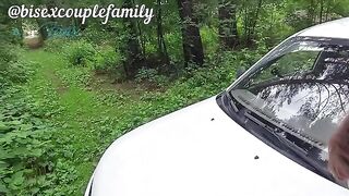 A couple has sex in the car with a complete stranger