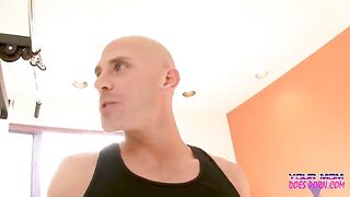 Hot blondie MILF Shayla Laveaux gets fucked by her trainer
