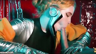 Atomic Heart! Threesome with ballerinas in a captivating scenario!