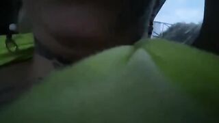 Katty Blake is sucking and fucking on the streets of Bucaramanga in a car