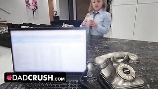 Cock craving stepdaughter Eva Nyx gets her pussy filled with cum