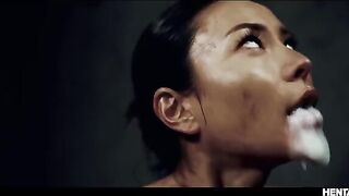 Asian busty babes get wild with alien creatures in a unique scene
