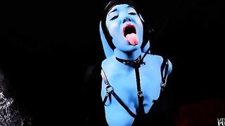 Twi'lek slut gets leashed and fucked in Star Wars parody