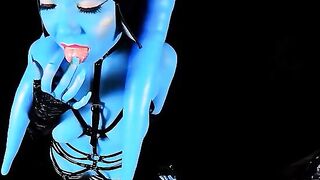 Twi'lek slut gets leashed and fucked in Star Wars parody