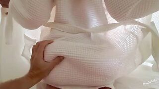 I shake my ass and seduce my stepbrother to fuck me hard