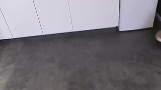 Skinny Asian teen got her mouth full of cum from my fat balls
