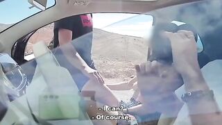 The guy made a handjob with his dick with a stranger in the street
