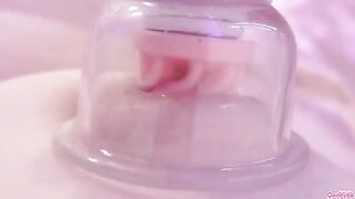 4 times cum♡Nipples and clit to be erected by sucking toy - Talk Dirty to Me