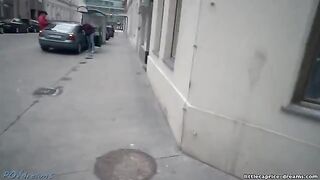 The couple went shopping and turned a blind eye to the girl in the dress