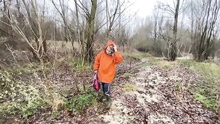 I was walking by the river with my husband and got fucked