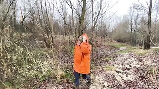 I was walking by the river with my husband and got fucked
